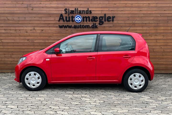 Rød Seat Mii fra 2013