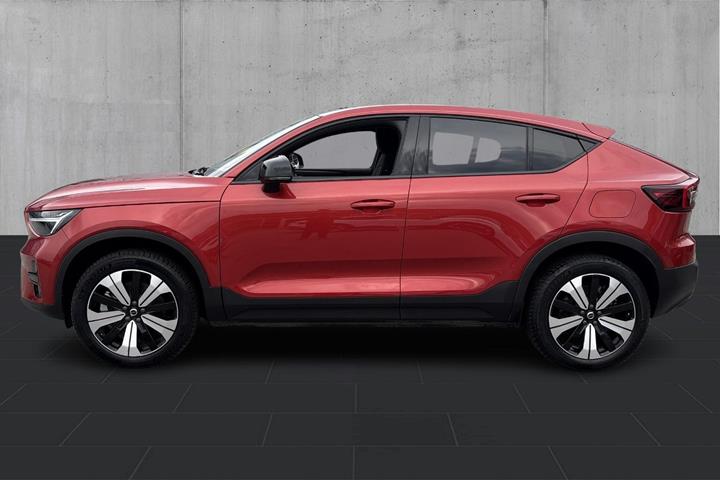 Rød Volvo C40 fra 2023
