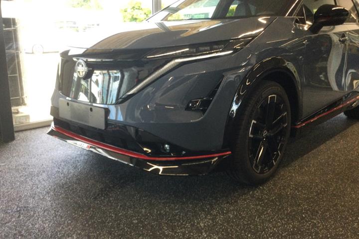 Blå Nissan Ariya fra 2024