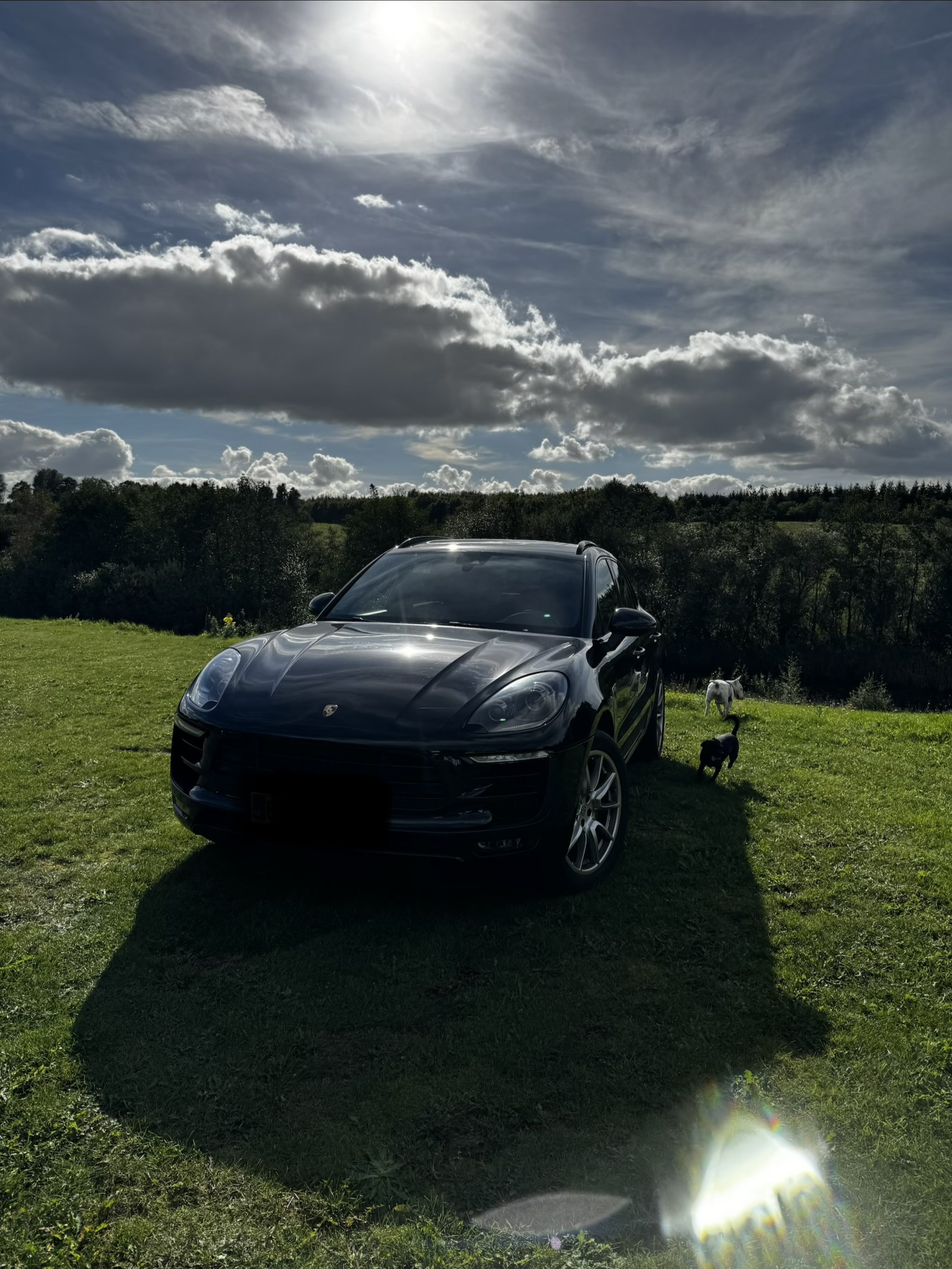 Sort Porsche Macan fra 2015