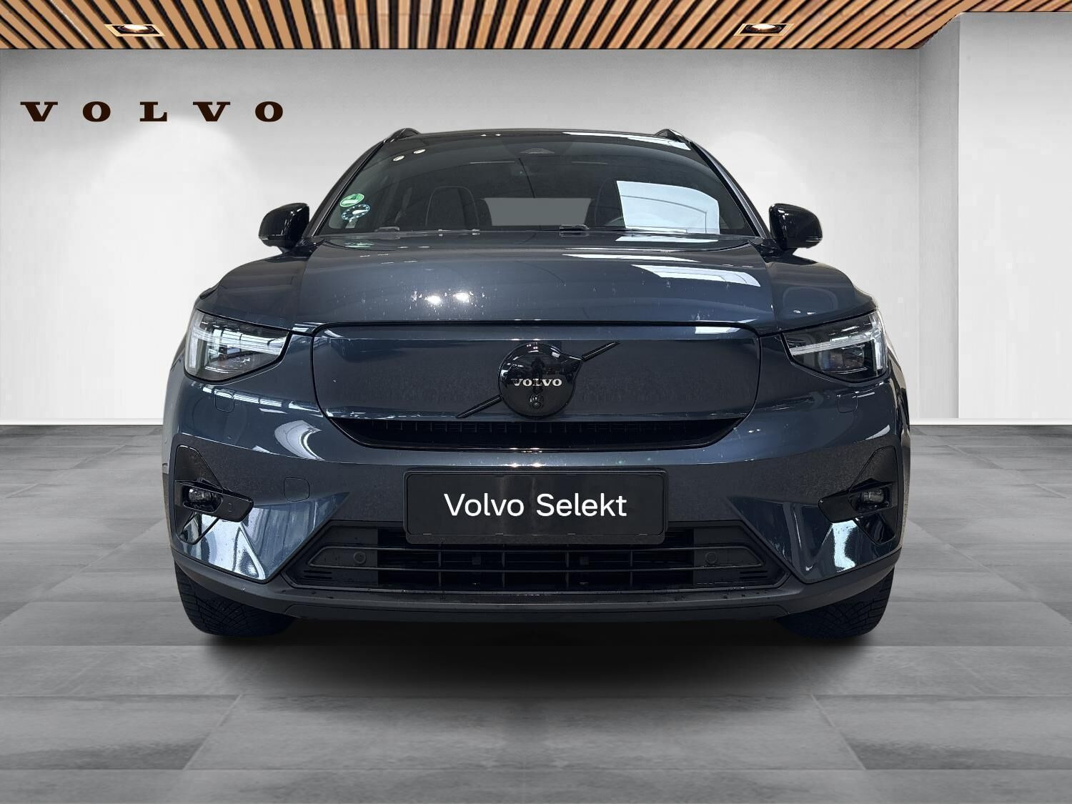 Blå Volvo EX40 fra 2026