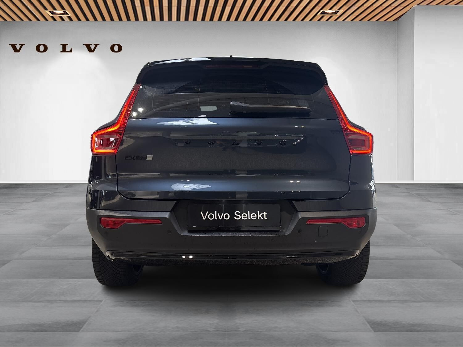 Blå Volvo EX40 fra 2026