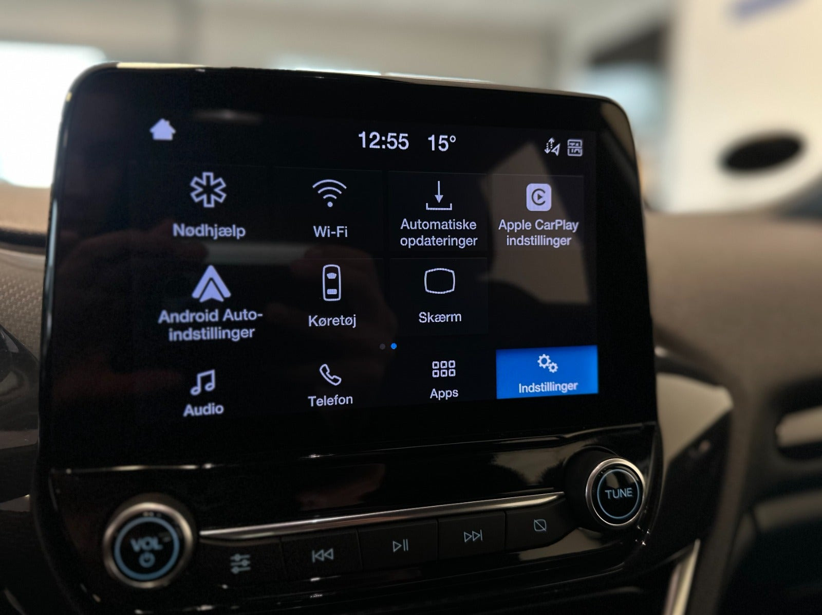 Hvid Ford Fiesta fra 2021