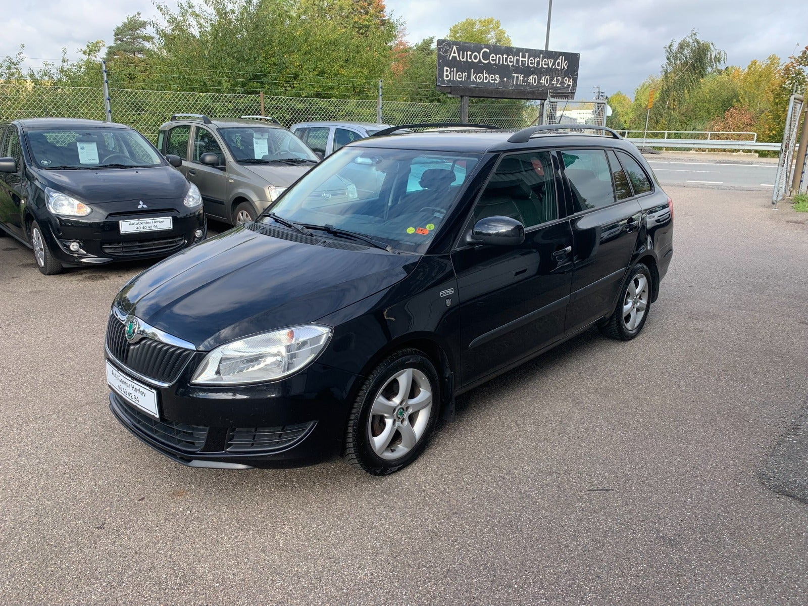 Sort Skoda Fabia fra 2011