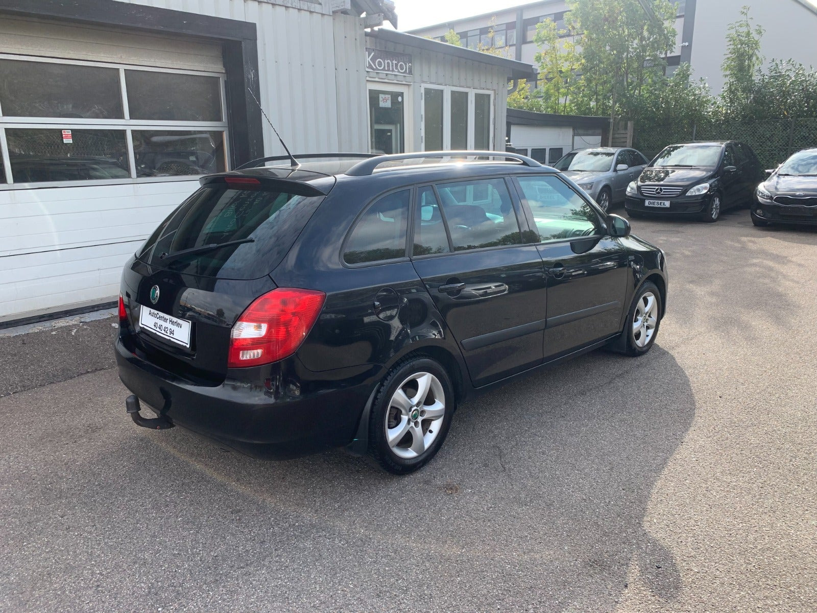 Sort Skoda Fabia fra 2011