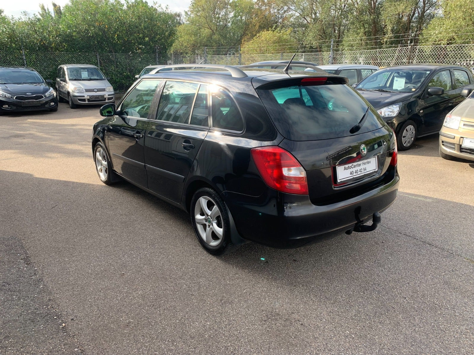 Sort Skoda Fabia fra 2011