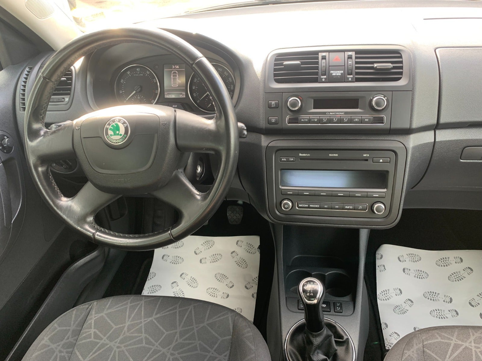 Sort Skoda Fabia fra 2011