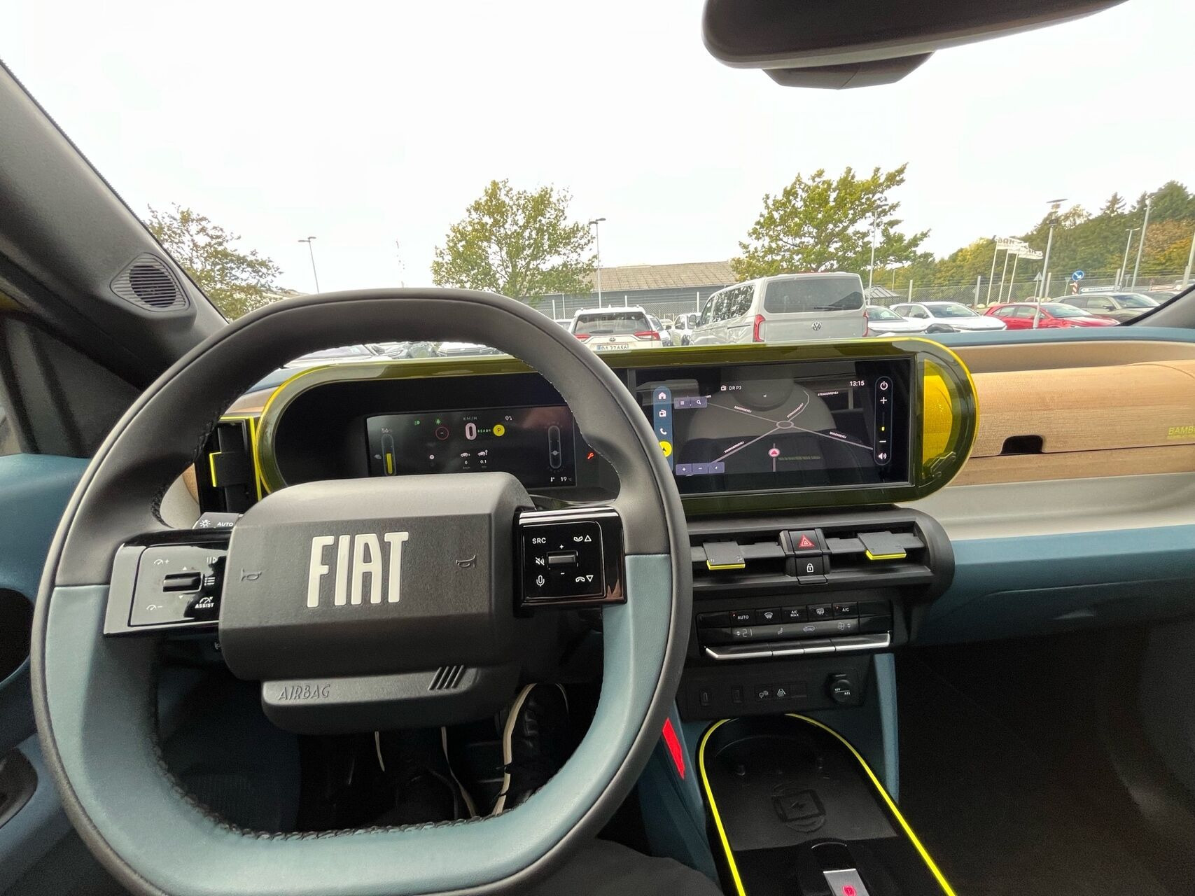 Gul Fiat Grande Panda fra 2025