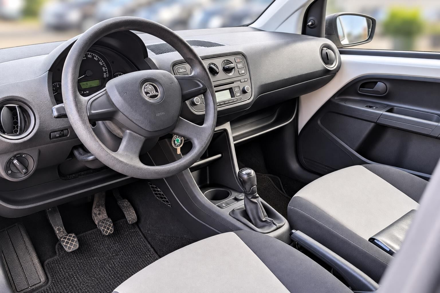 Hvid Skoda Citigo fra 2013