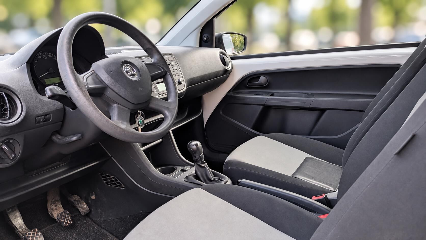 Hvid Skoda Citigo fra 2013