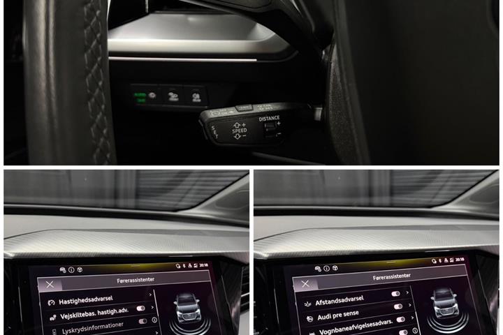Blå Audi Q4 e-tron fra 2024