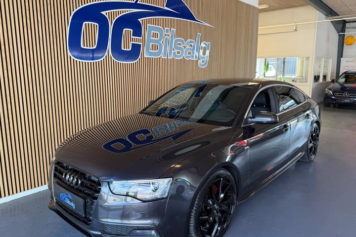 Grå Audi A5 fra 2016