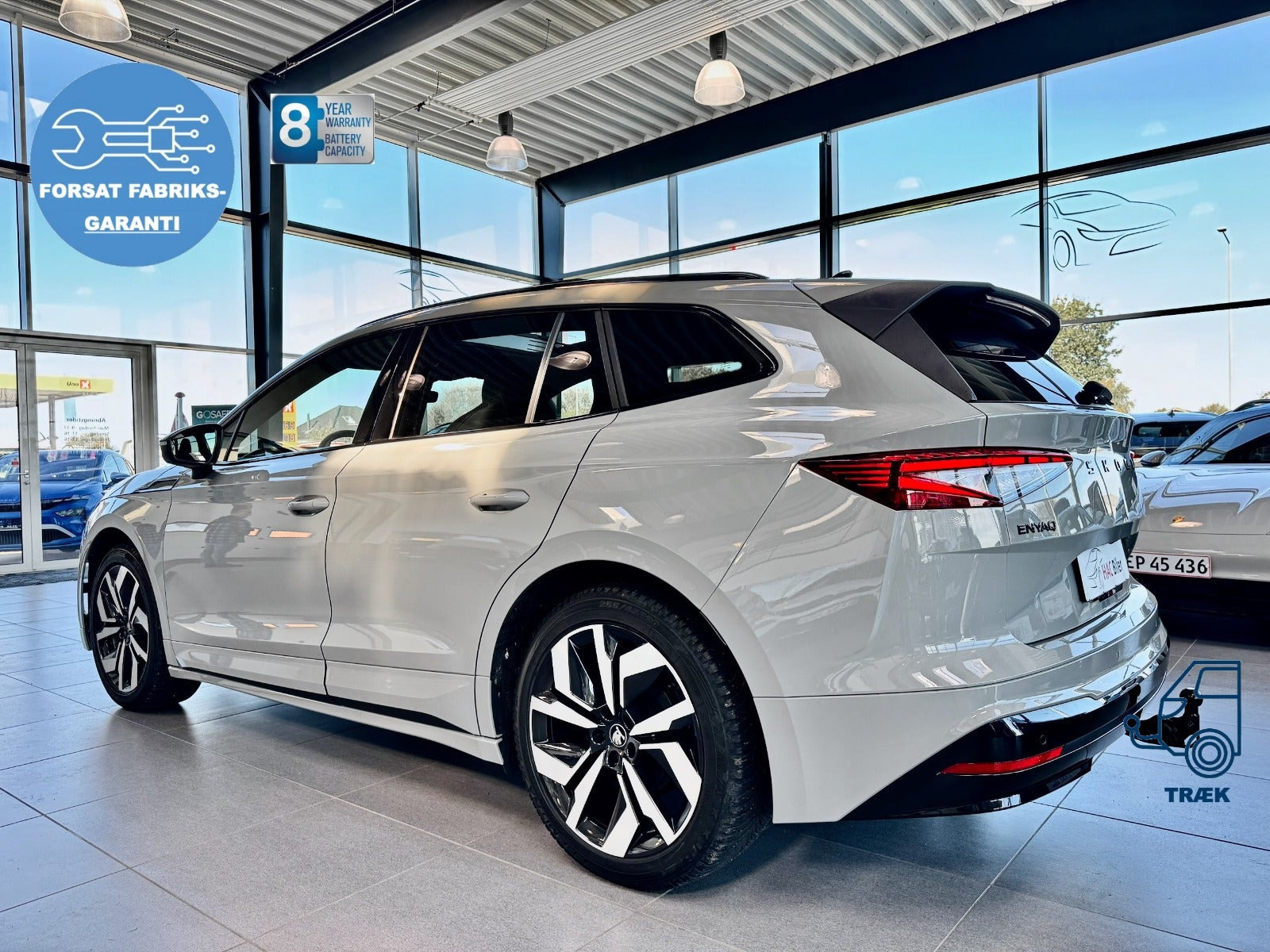 Grå Skoda Enyaq fra 2026