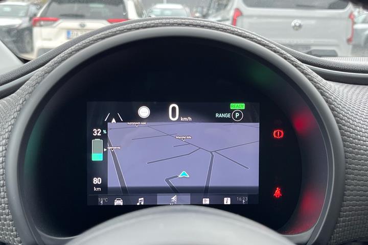 Grøn Fiat 500e fra 2023