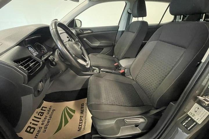 Grå VW T-Cross fra 2019