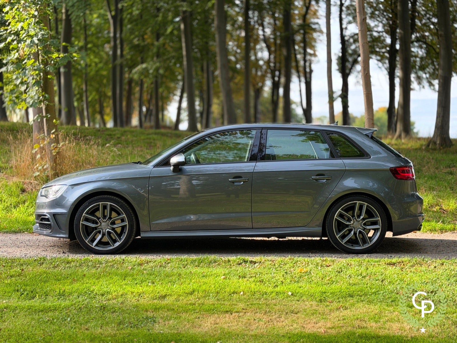 Grå Audi S3 fra 2013