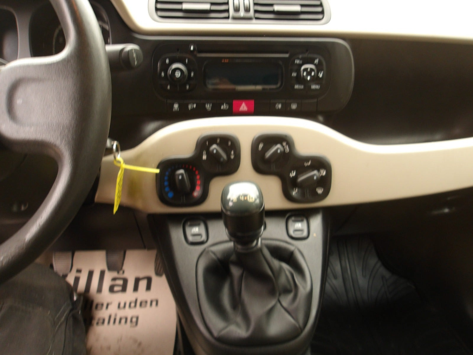 Sort Fiat Panda fra 2012