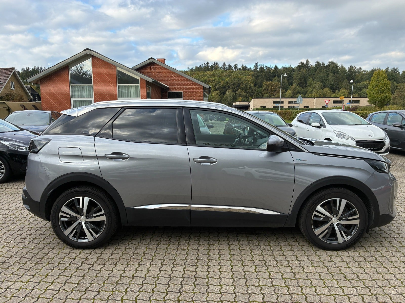 Grå Peugeot 3008 fra 2021