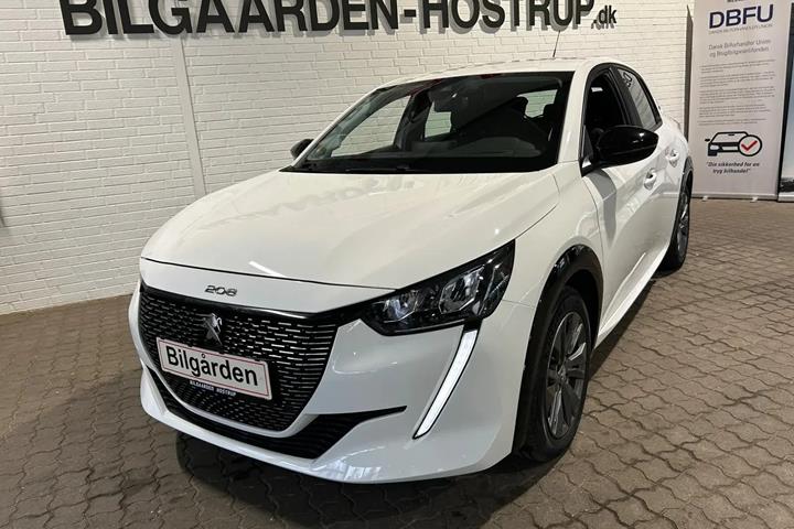 Hvid Peugeot e-208 fra 2022