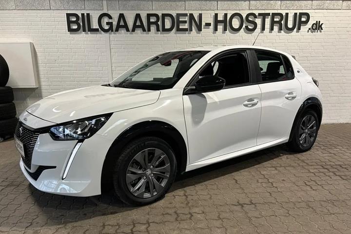 Hvid Peugeot e-208 fra 2022