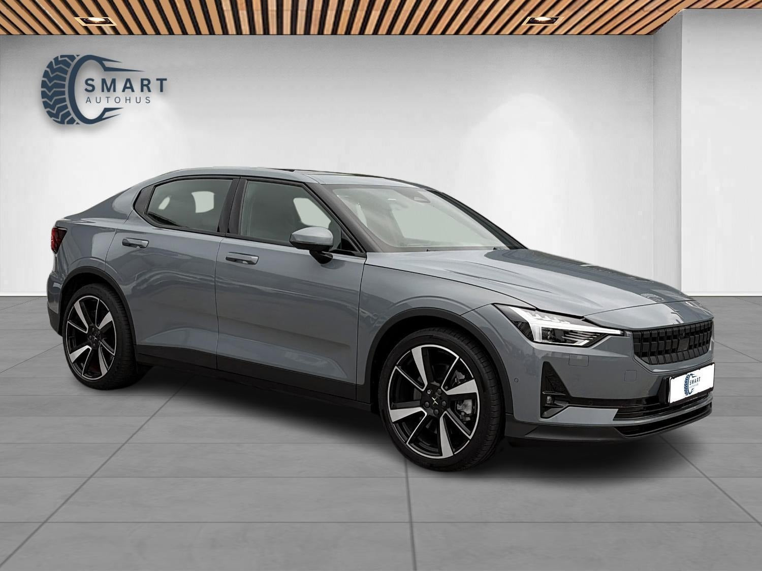 Blå Polestar 2 fra 2021
