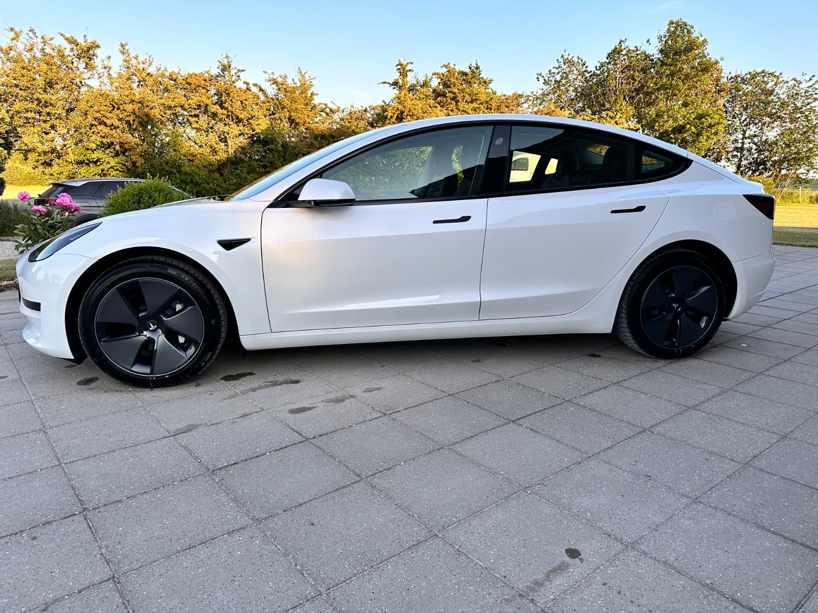 Hvid Tesla Model 3 fra 2022