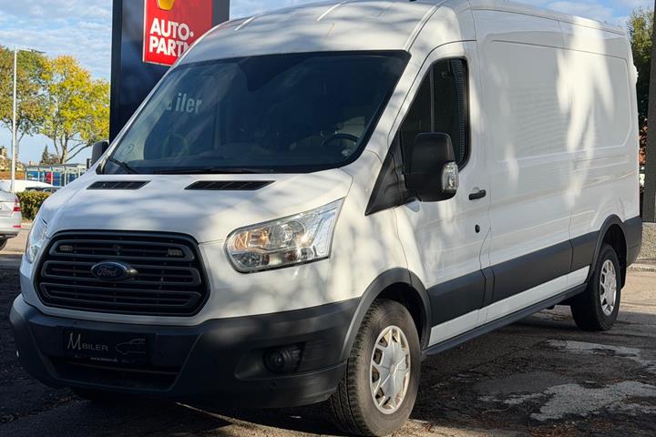 Hvid Ford Transit 350 L2 Van fra 2019