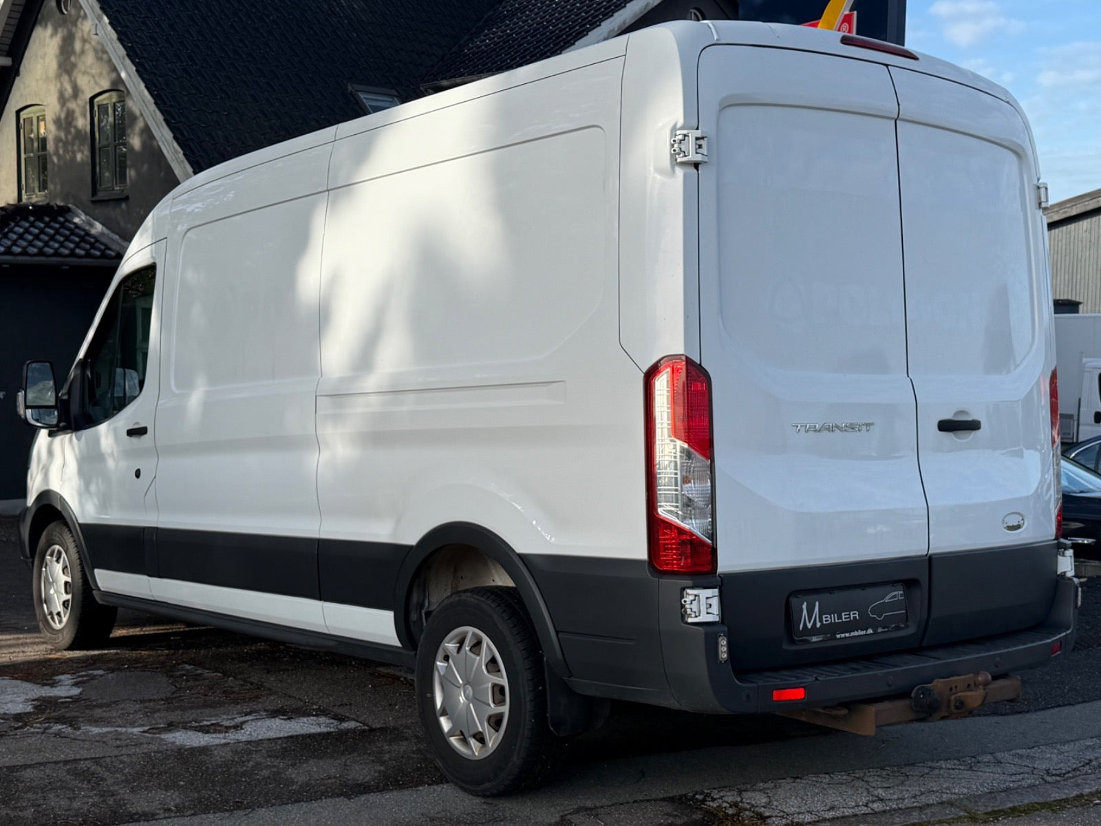Hvid Ford Transit 350 L2 Van fra 2019