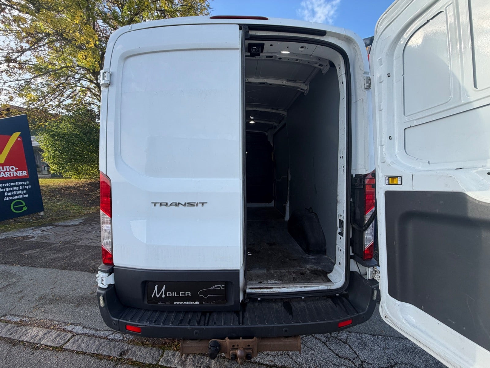 Hvid Ford Transit 350 L2 Van fra 2019