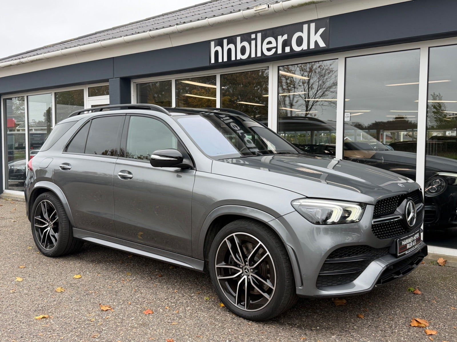 Grå Mercedes GLE350 de fra 2023