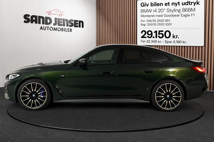 Grøn BMW i4 fra 2024