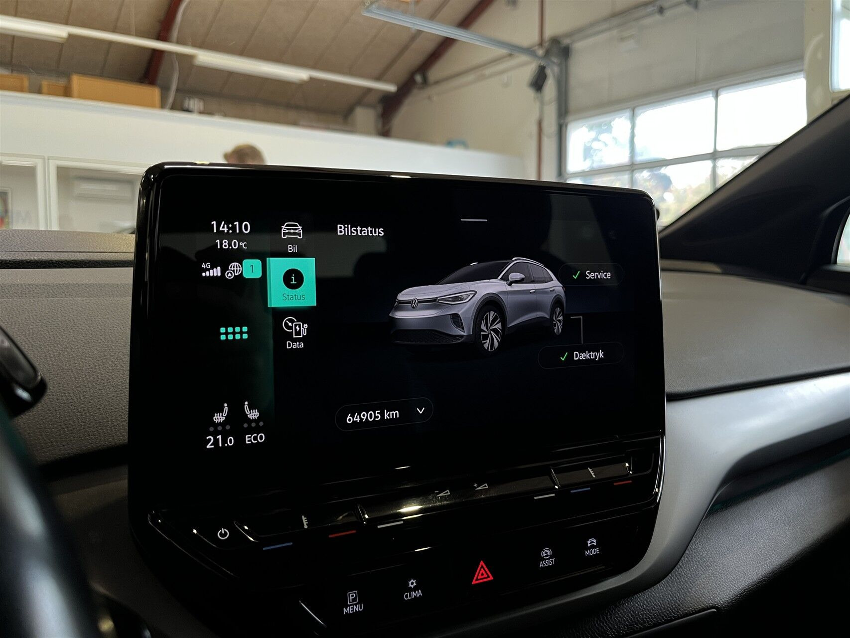 Blå VW ID.4 fra 2022