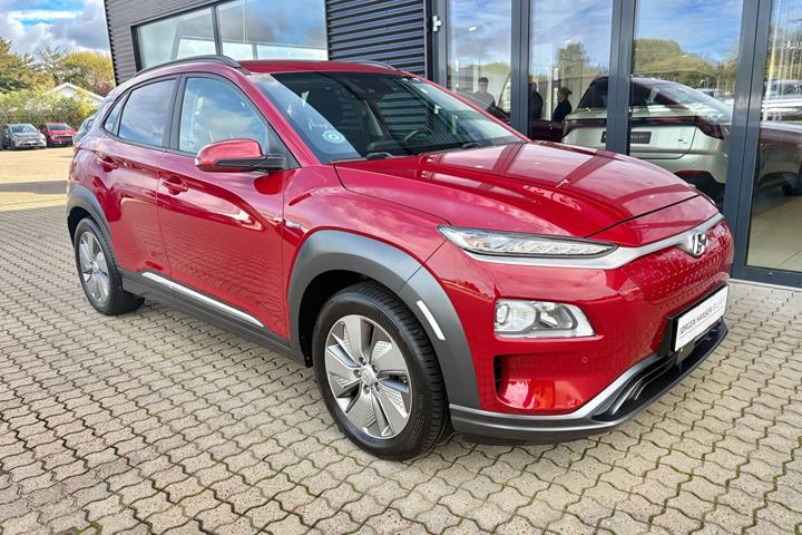 Rød Hyundai Kona fra 2020