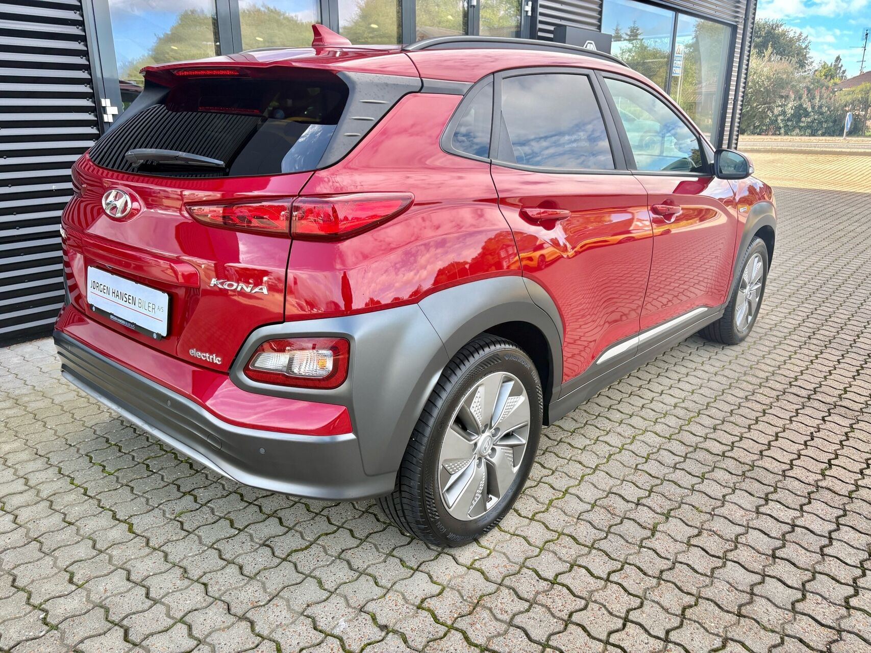 Rød Hyundai Kona fra 2020
