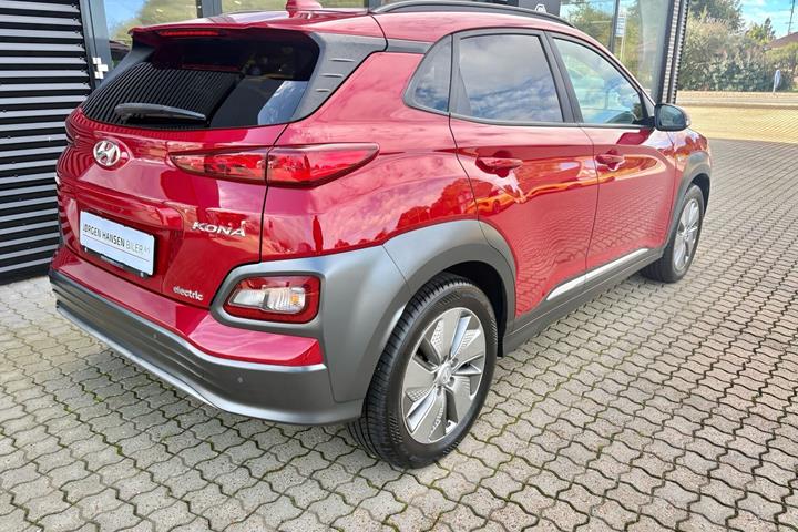 Rød Hyundai Kona fra 2020