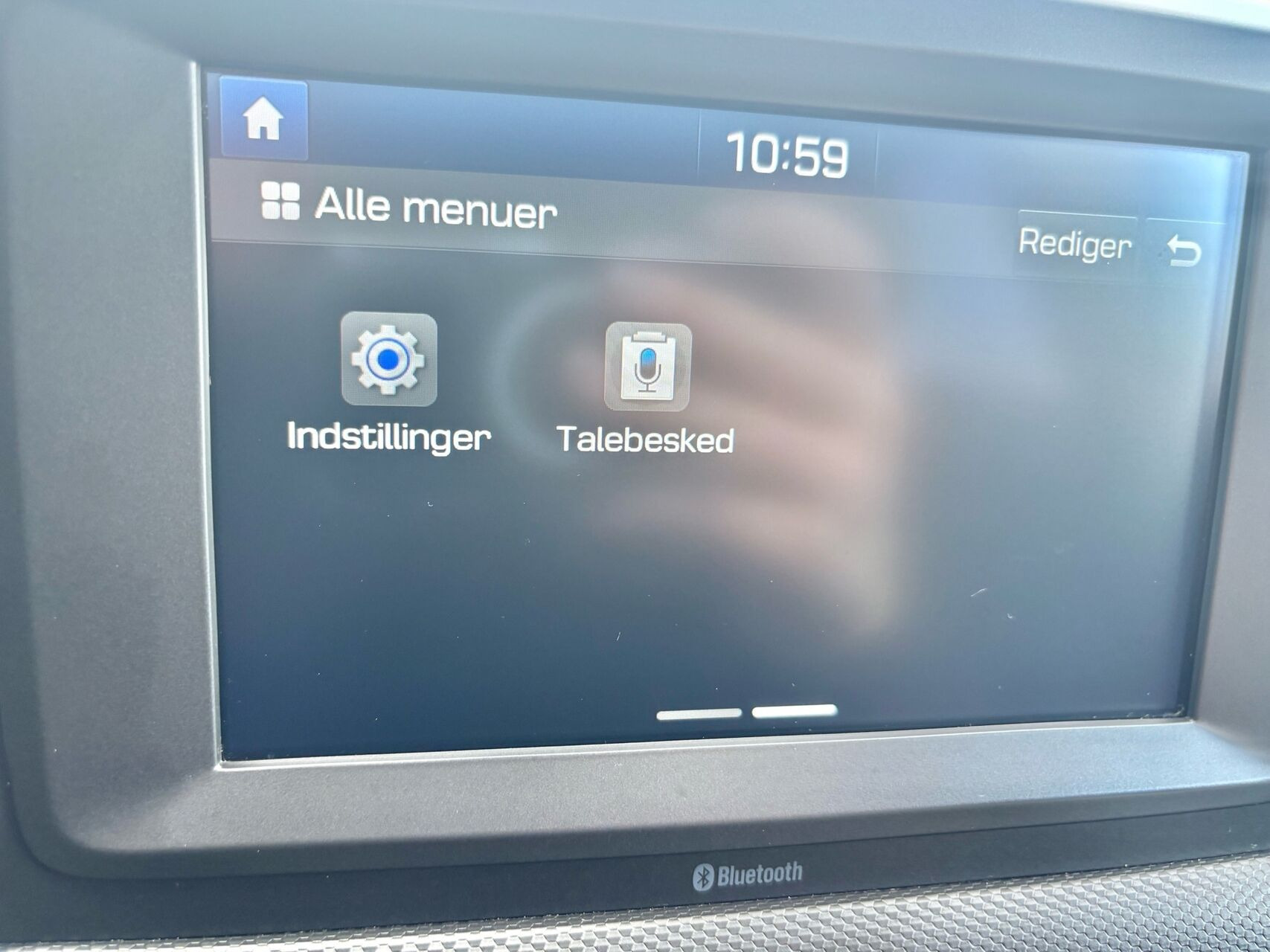 Rød Hyundai Kona fra 2020