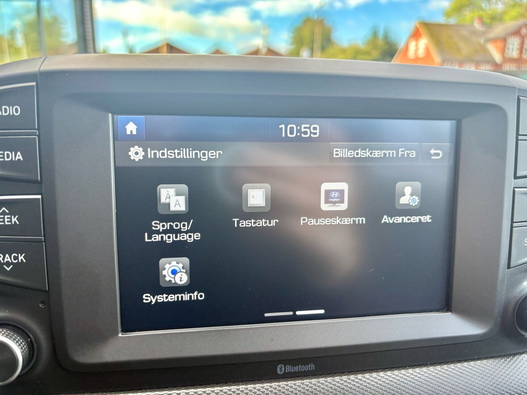 Rød Hyundai Kona fra 2020