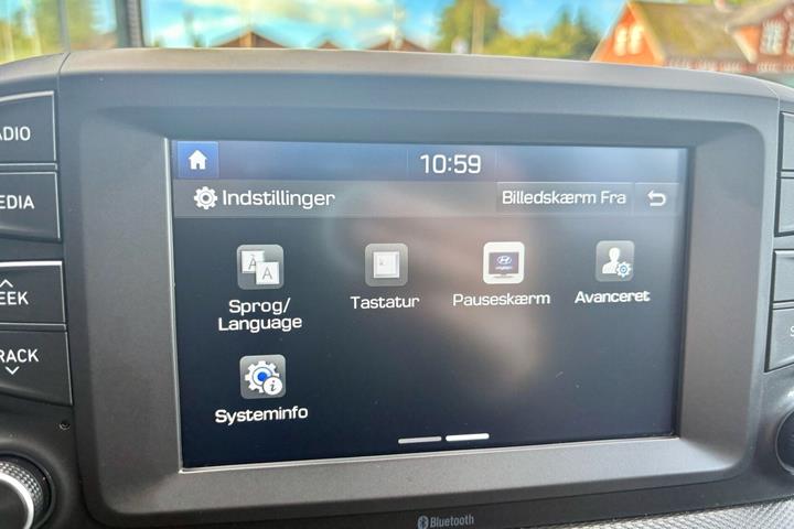 Rød Hyundai Kona fra 2020