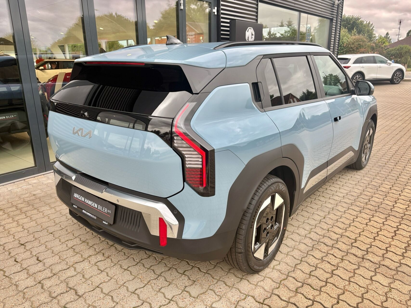 Blå Kia EV3 fra 2026