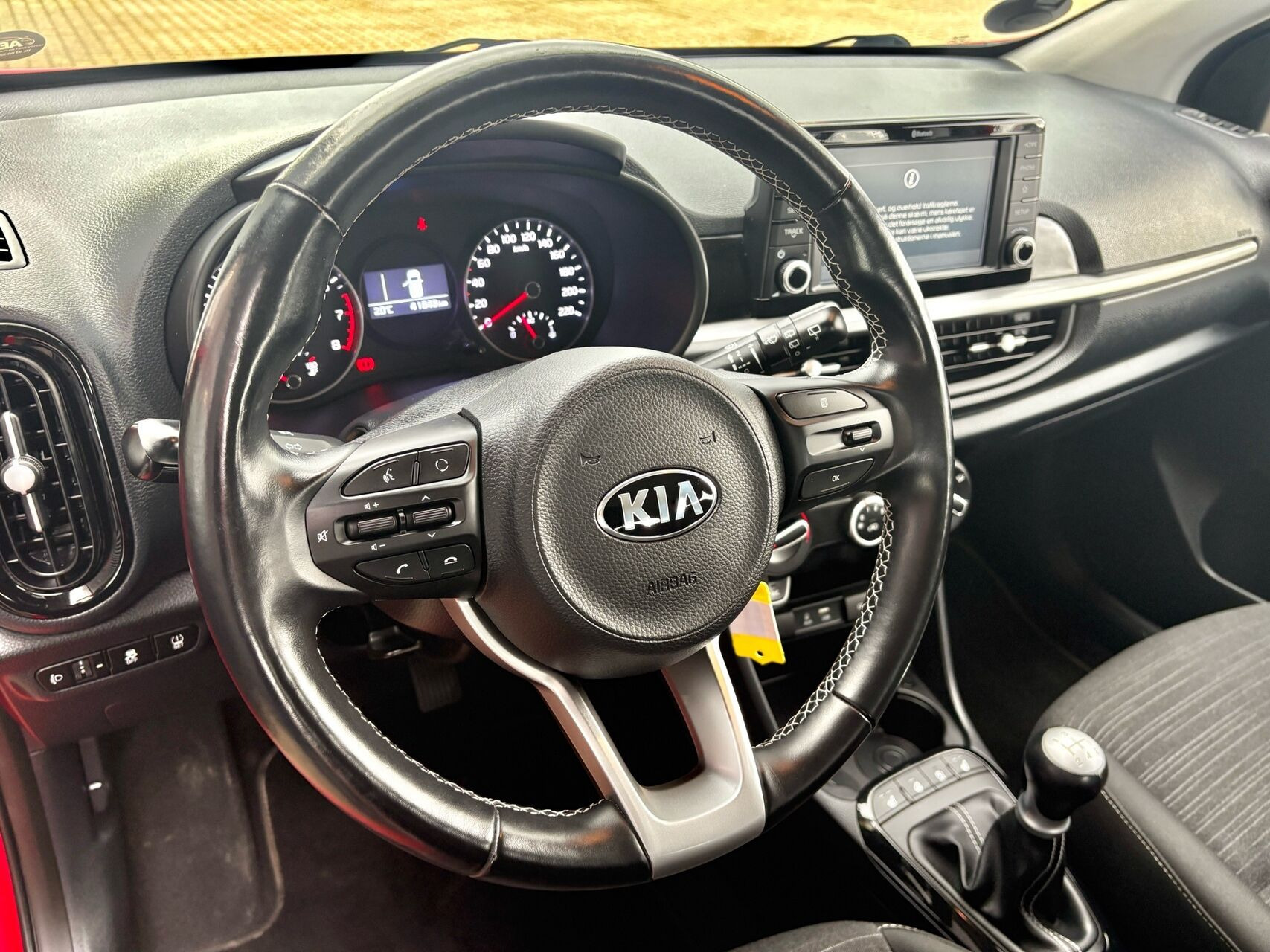 Rød Kia Picanto fra 2019