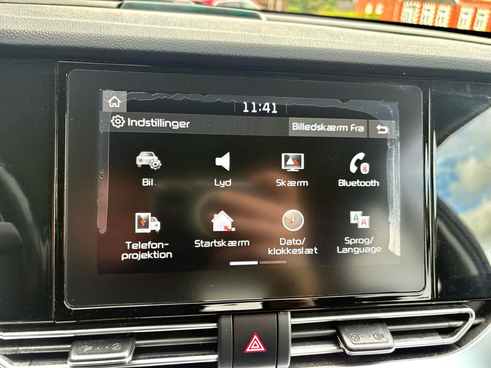Blå Kia Niro fra 2019