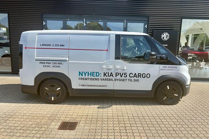Hvid Kia PV5 Cargo fra 2026