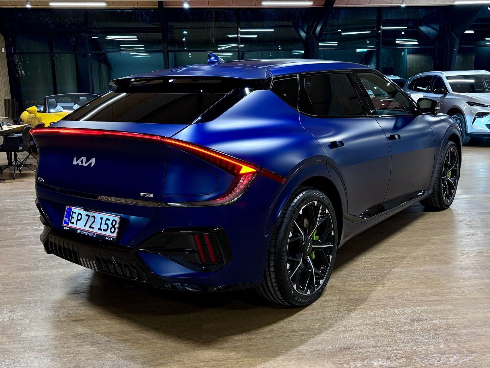 Blå Kia EV6 fra 2026