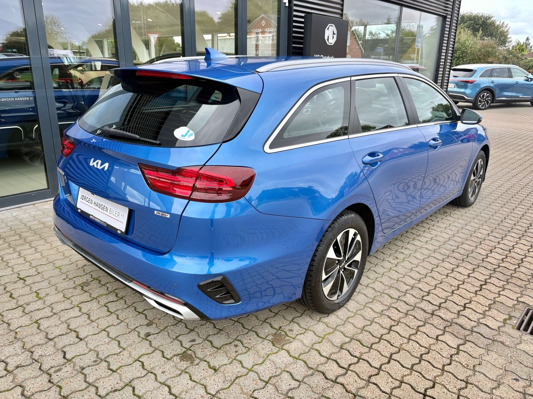 Blå Kia Ceed fra 2021