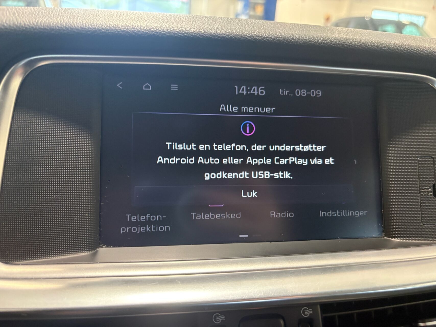 Sølv Kia Optima fra 2019