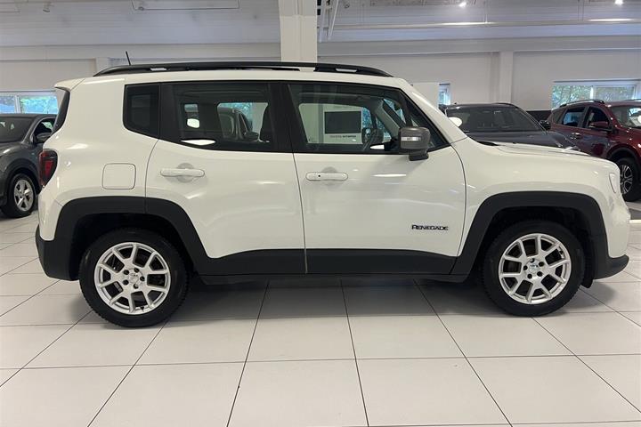 Hvid Jeep Renegade fra 2019