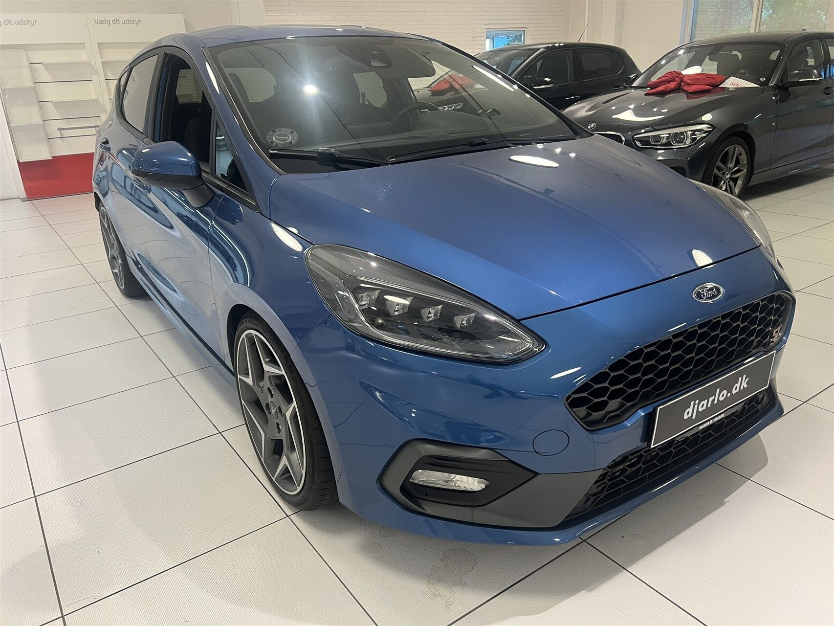 Blå Ford Fiesta fra 2018