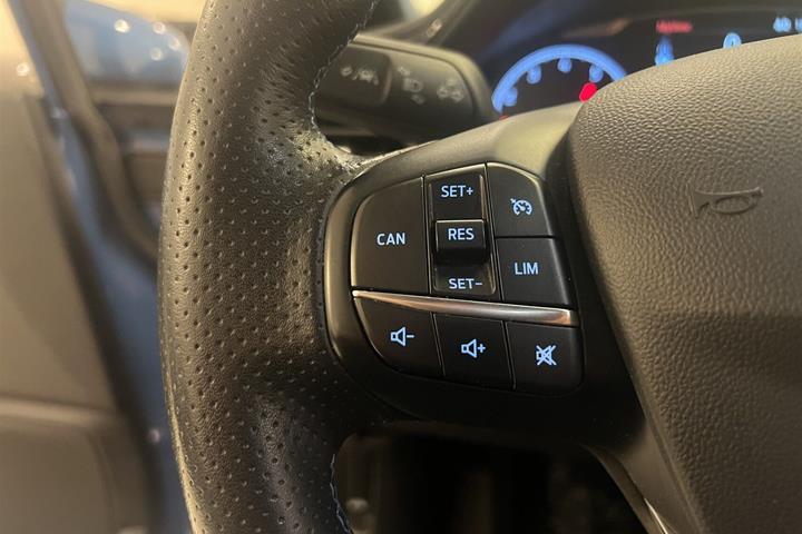 Blå Ford Fiesta fra 2018
