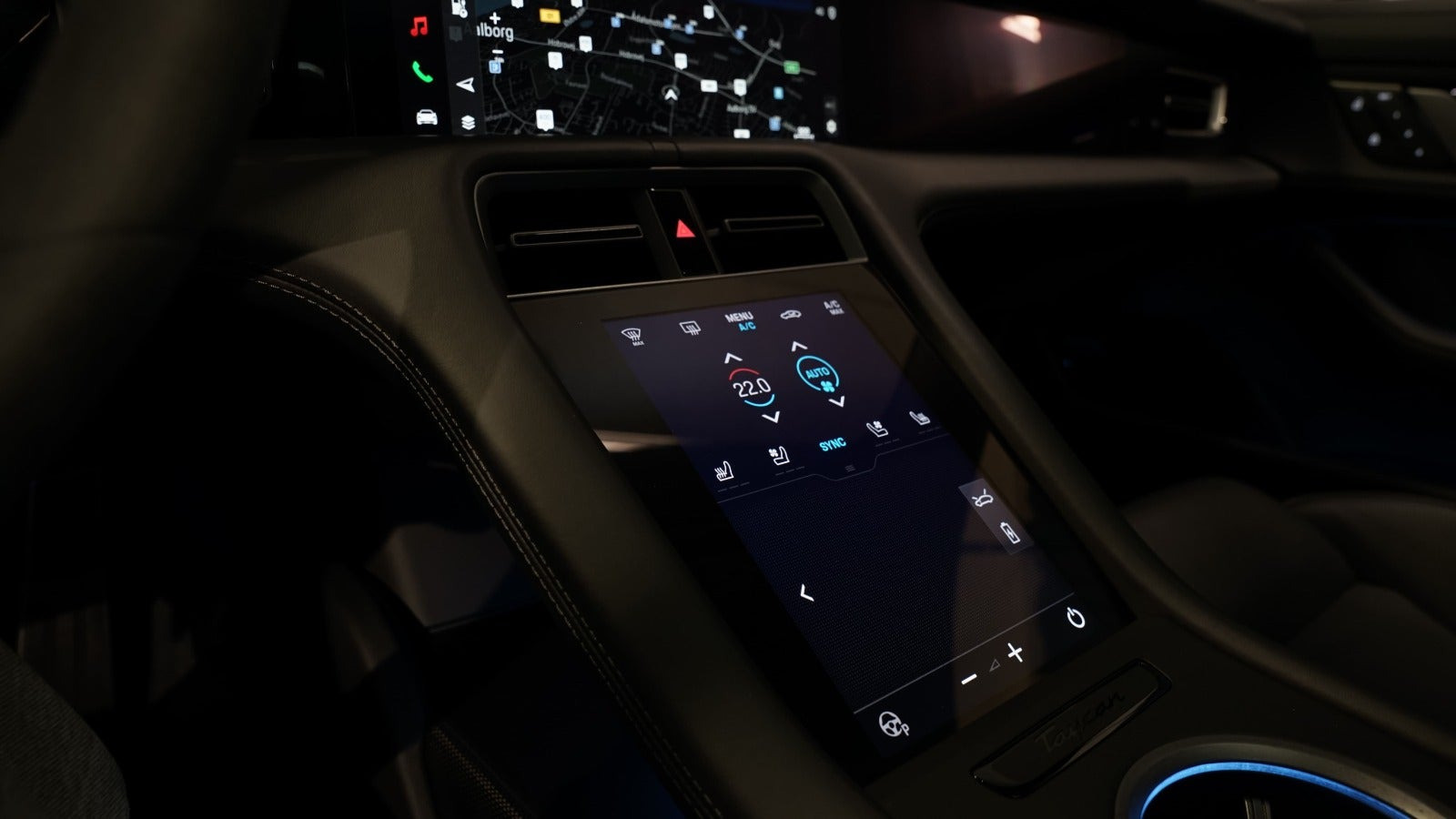 Sort Porsche Taycan 4S fra 2025