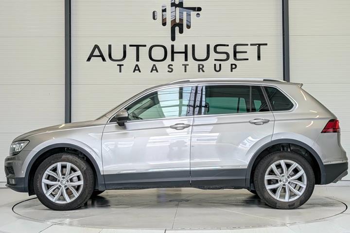 Sølv VW Tiguan fra 2018